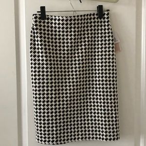 Black and White Pattern Skirt